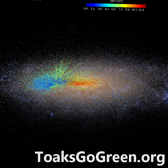 La mappa dell'età della Via Lattea mostra gli anelli di crescita