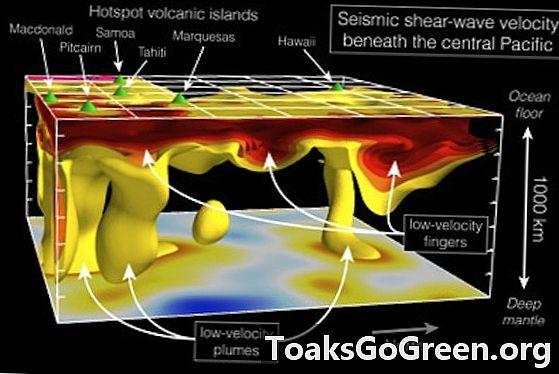 Mô hình mới của nội thất Trái đất tiết lộ manh mối về núi lửa hotspot