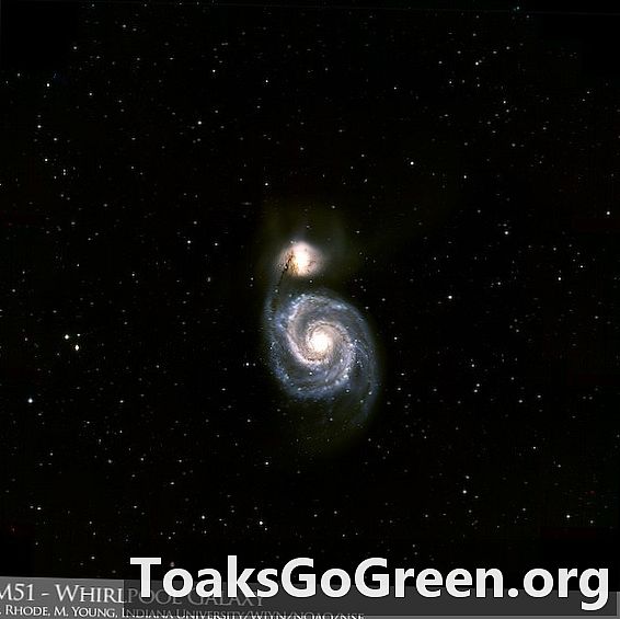 Naujas ryškus „Whirlpool Galaxy“ vaizdas