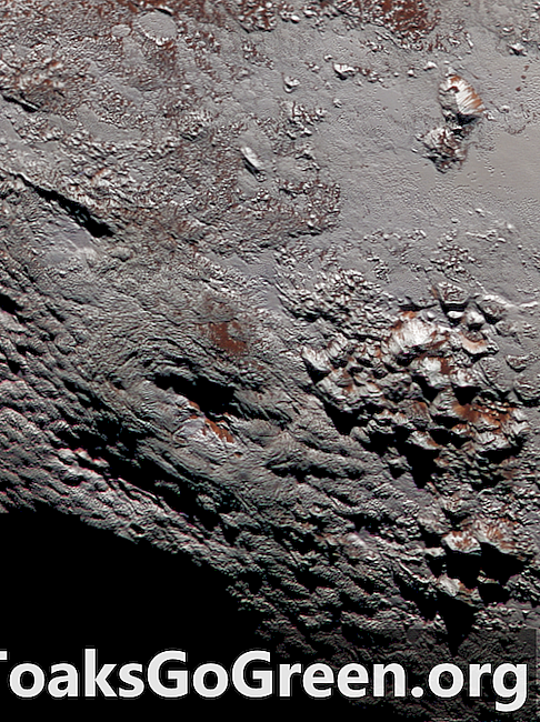 Новейшее изображение возможного ледяного вулкана Плутон