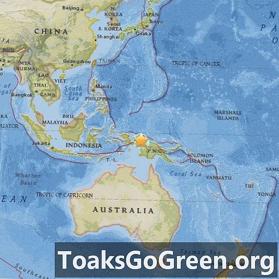 Kraftfull jordbävning med 7,0-magnitud vaggar Indonesien