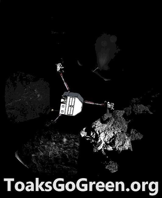 „Rosetta“ misija Philae nusileido ant savo kometa