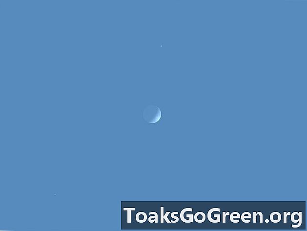 Lihat Musytari dekat bulan di langit siang hari pada 17 atau 18 Mac