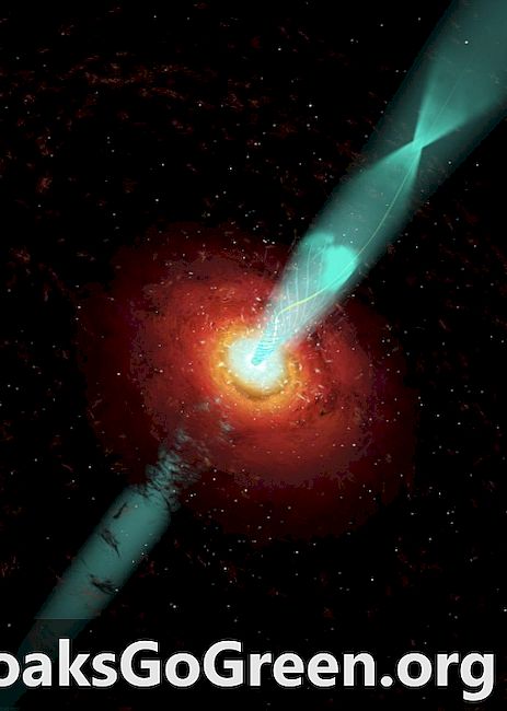Chock kollision inuti svart hål jet