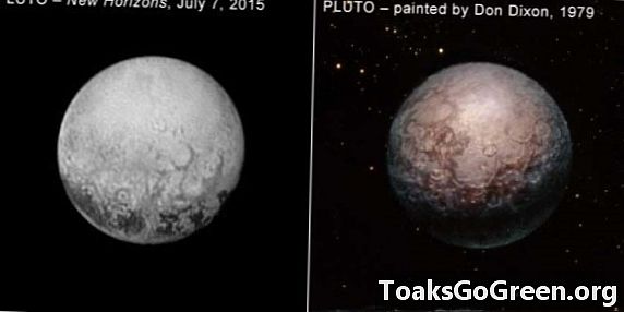 Rymdkonstnären avbildade Pluto för 36 år sedan
