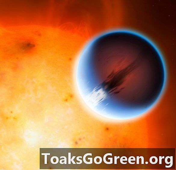 Supersonic vind surr rundt eksoplaneten