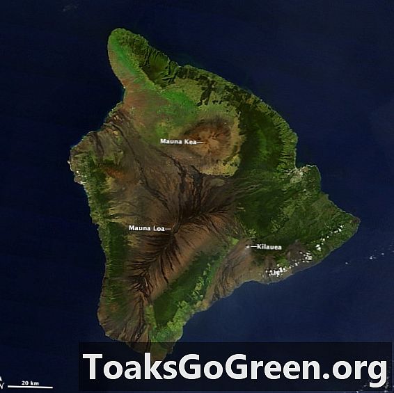Vista dallo spazio: Hawaii