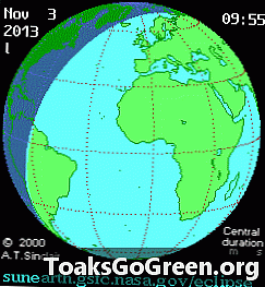 Guarda l'eclissi solare totale del 3 novembre online