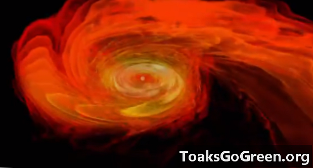 Se to nøytronstjerner rive hverandre fra hverandre for å danne et svart hull